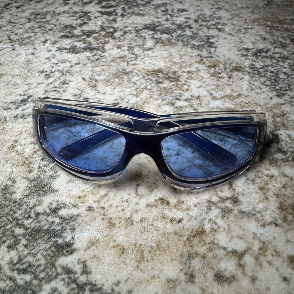 Blue and Clear Sunglasses